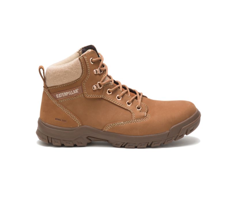 Damske Pracovne Topanky Caterpillar - Tess Steel Toe - Hnede ( 7861-LPMDW )